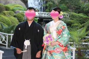 埼玉県さいたま市に在住だった再婚・バツイチ30代成婚女性会員さんの結婚式・和装写真