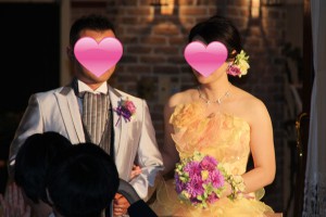埼玉県さいたま市に在住だった30代再婚・バツイチ成婚女性会員さんの結婚式・ウエディングドレス写真