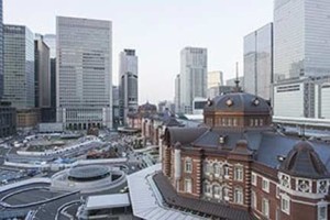 東京駅丸の内口の風景