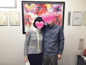 50代男性と40代女性の成婚カップル